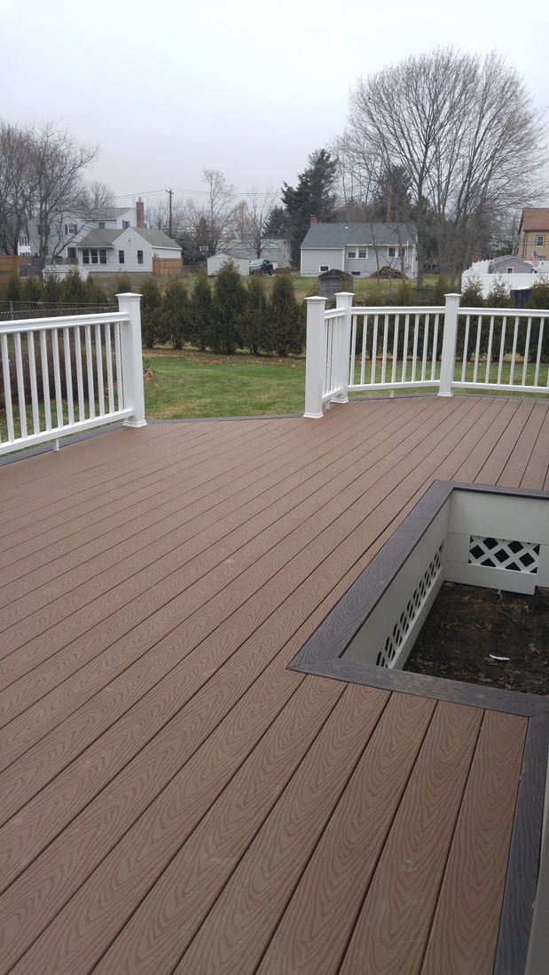 Composite Deck with Egress Well