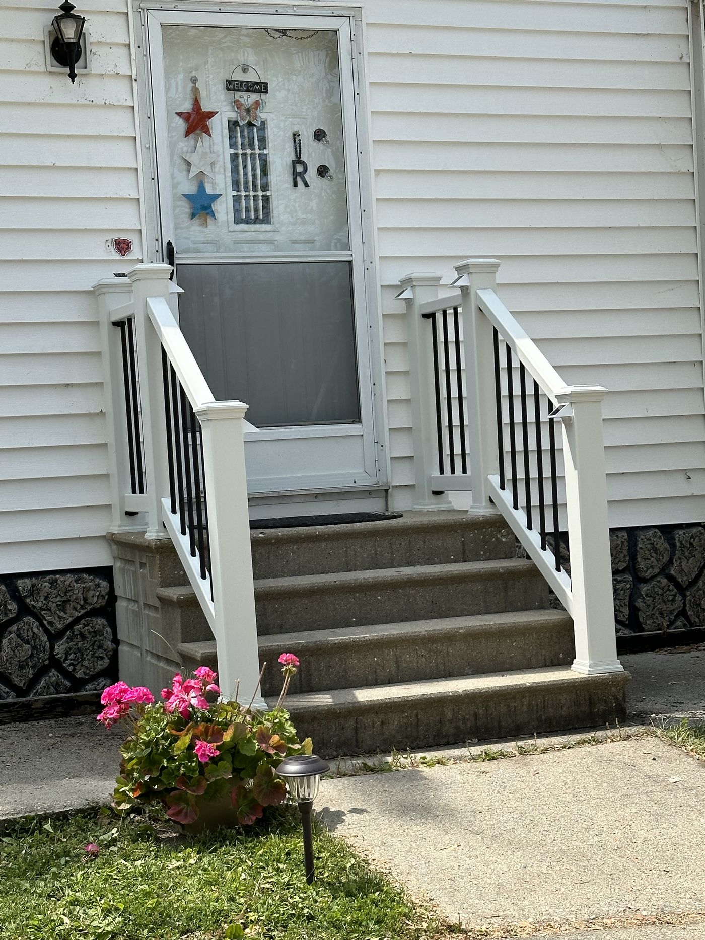 Front Entry Steps and Railings