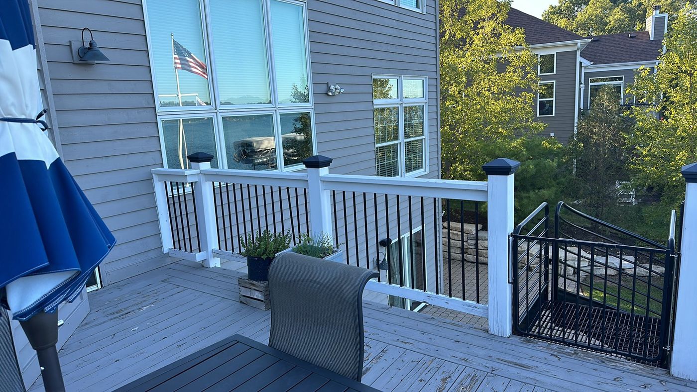 Lakefront Deck with Planters