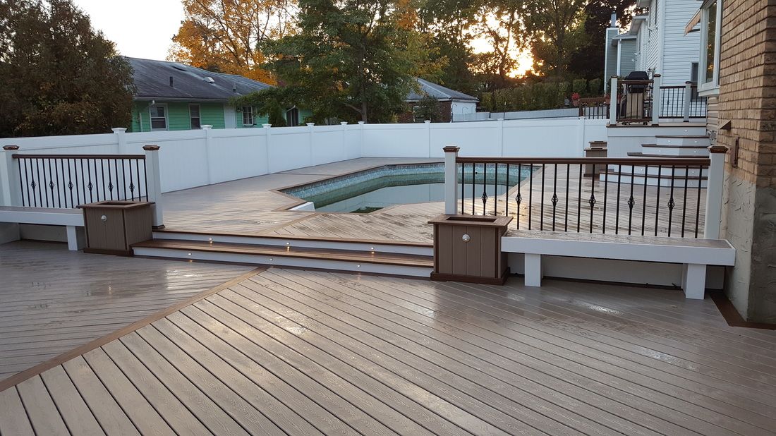 Pool Deck at Sunset