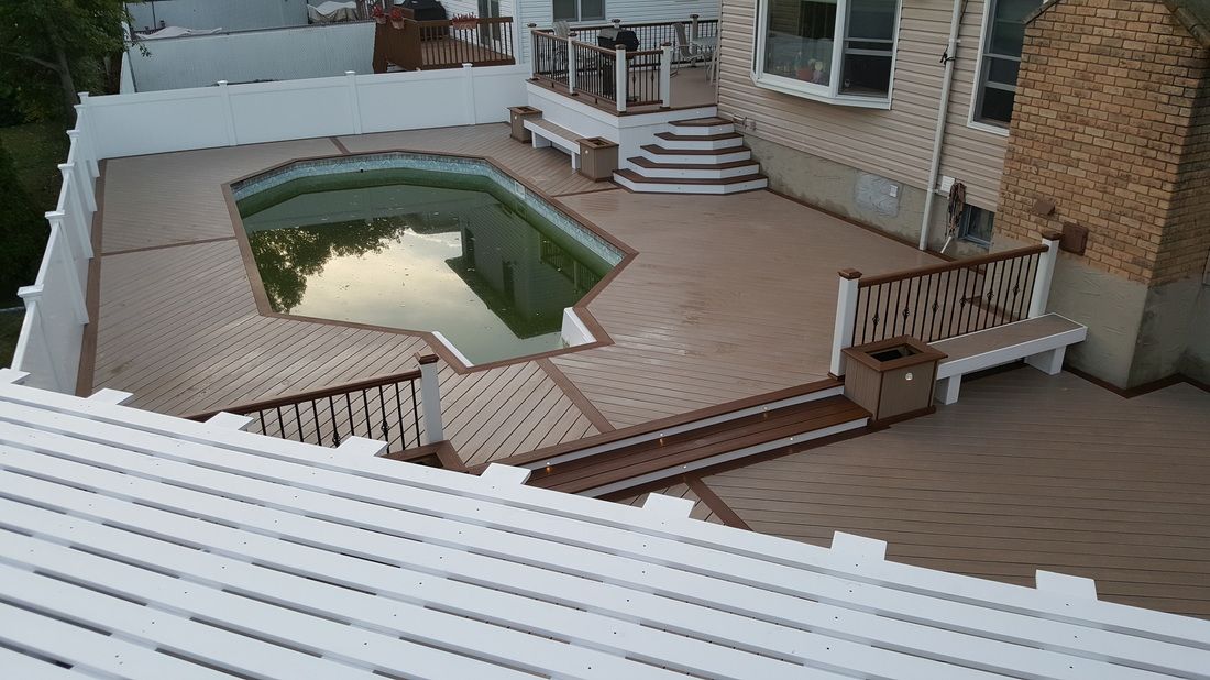Multi-Level Poolside Deck